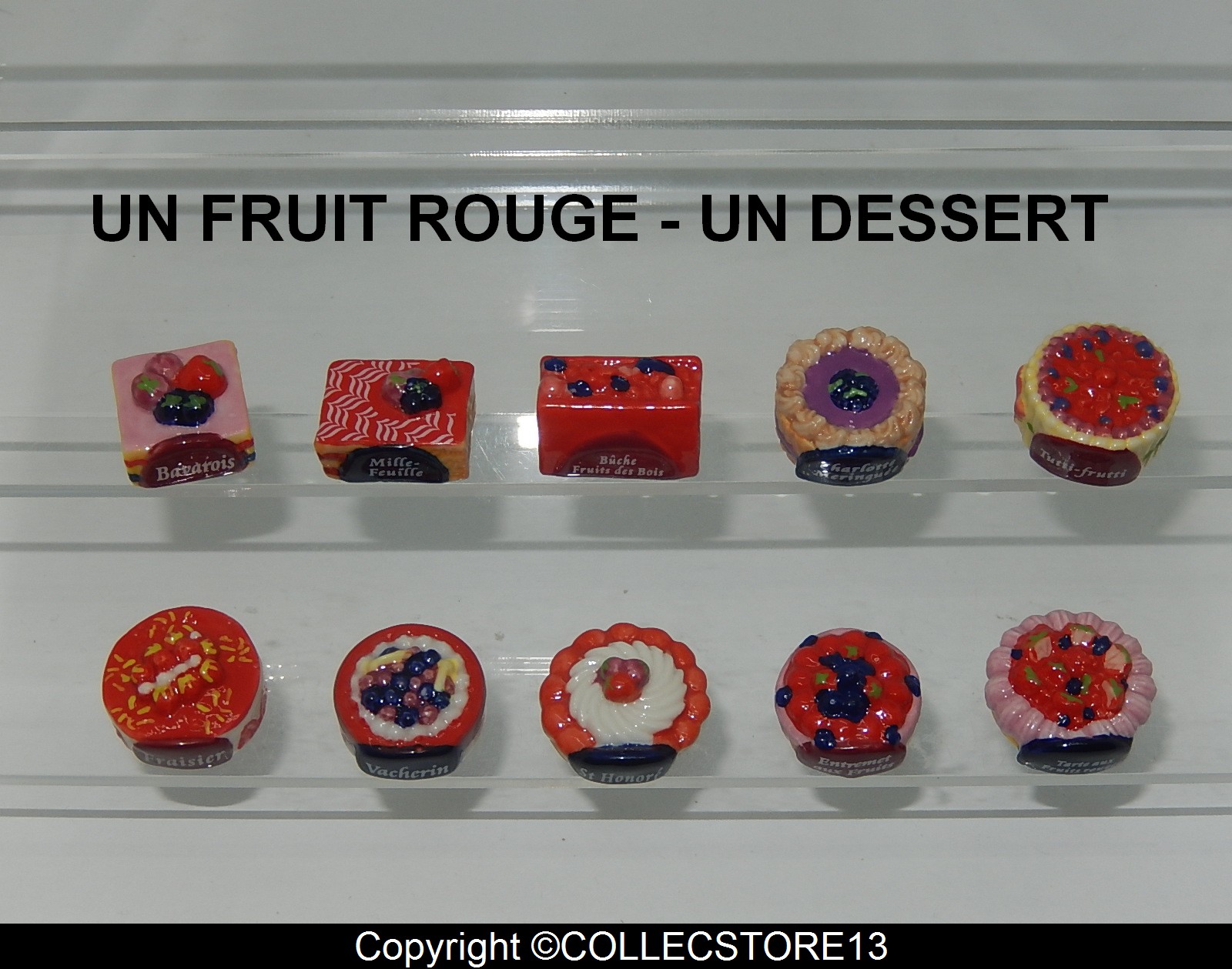 Serie Complete De Feves Fruits Rouges En Dessert Gateaux Patisserie