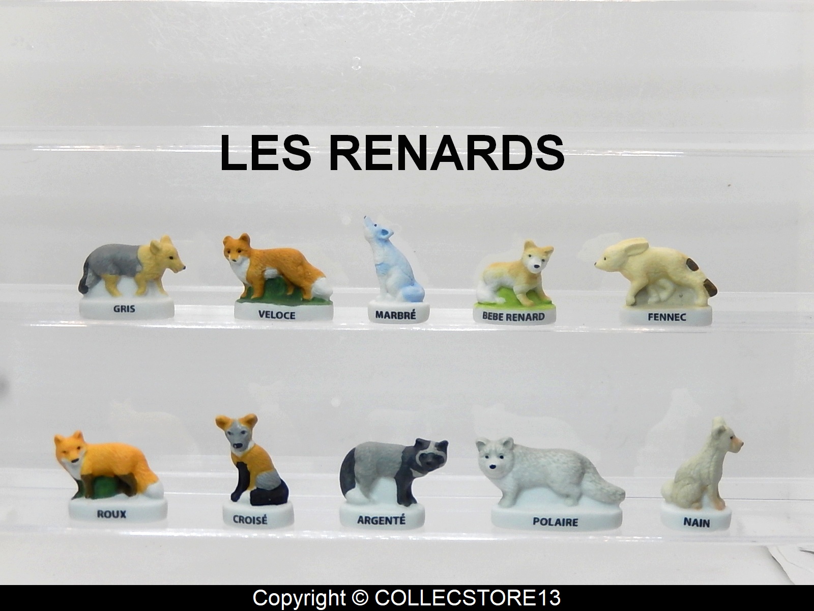 SERIE COMPLETE DE FEVES LES RENARDS MAT 2023 Fèves de collection