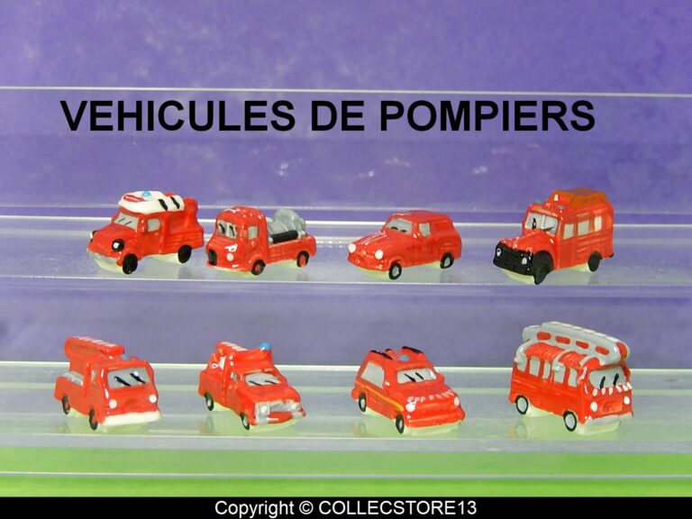 Serie Complete De Feves Les Vehicules De Pompiers F Ves De