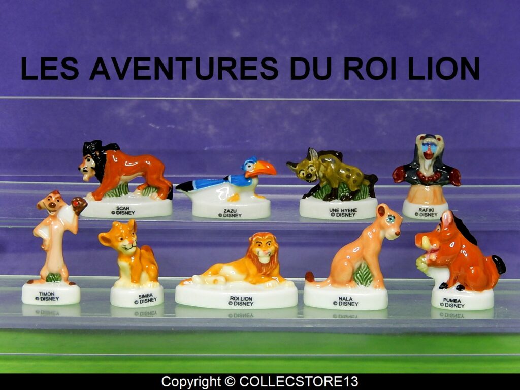 BOITE DE 100 FEVES LES AVENTURES DU ROI LION 2023 Fèves de collection