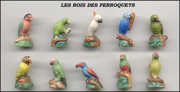 SERIE COMPLETE DE FEVES LES ROIS DES PERROQUETS MAT OISEAUX Fèves de