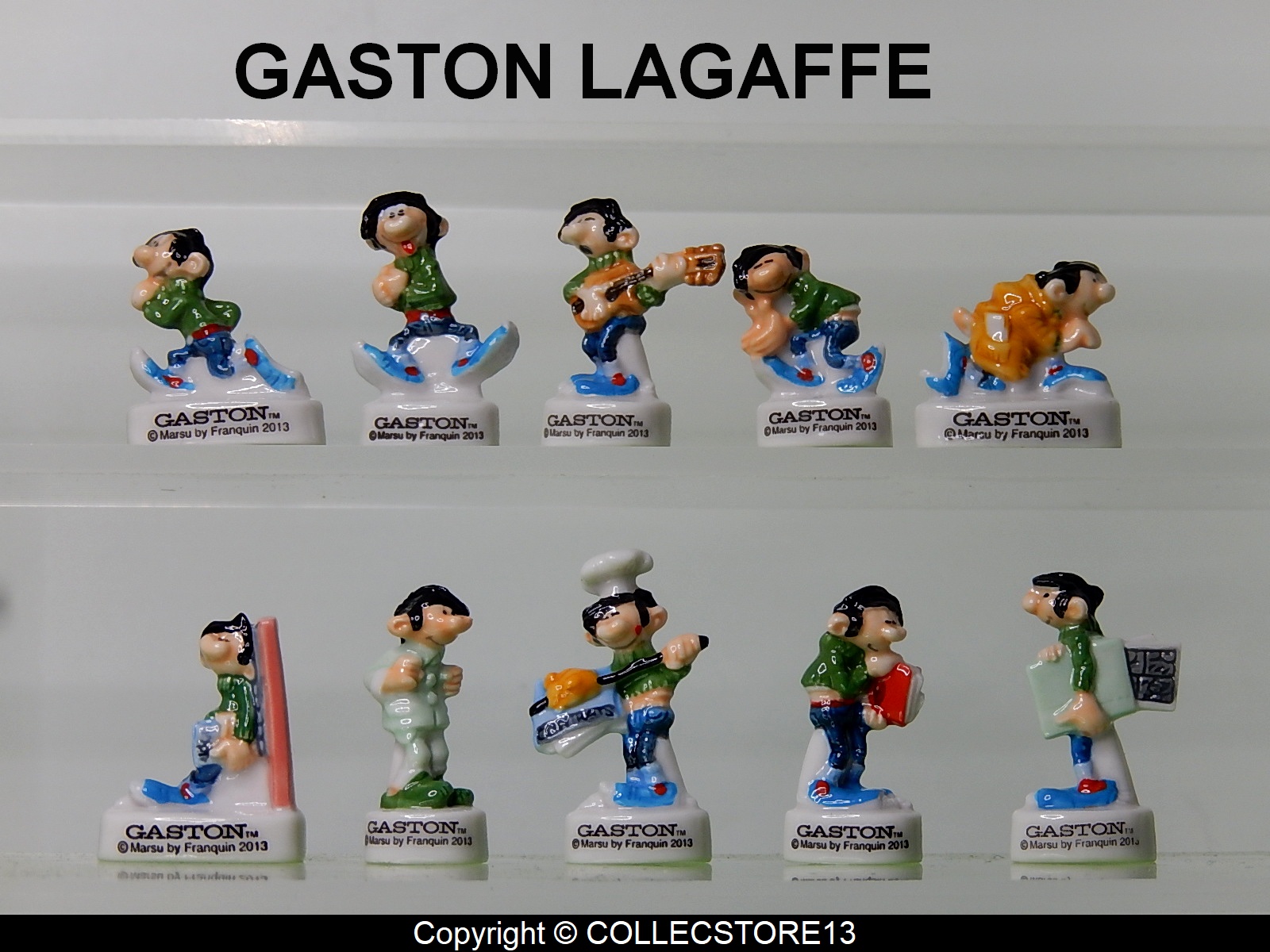 SERIE COMPLETE DE FEVES GASTON LAGAFFE Fèves de collection CollectStore