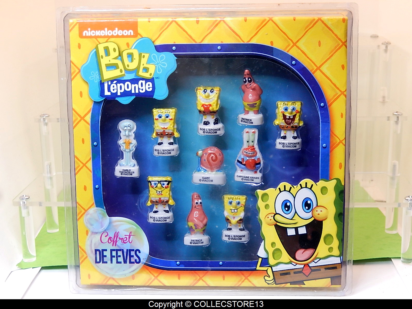 SERIE COMPLETE DE FEVES BOB L EPONGE EN COFFRET Fèves de collection