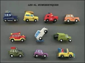 DVO9 LES 4L HUMO-  VOITURES  4L  RENAULT