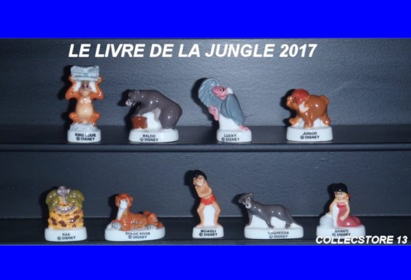 SERIE COMPLETE DE FEVES LE LIVRE DE LA JUNGLE DISNEY 2017