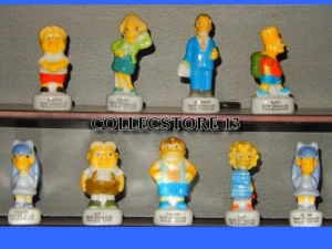 SERIE COMPLETE DE FEVES LES  SIMPSONS A L'ECOLE