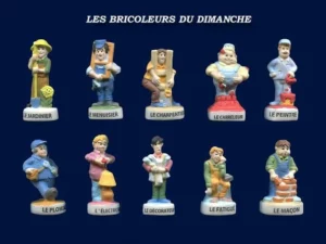 SERIE COMPLETE DE FEVES LES BRICOLEURS DU DIMANCHE