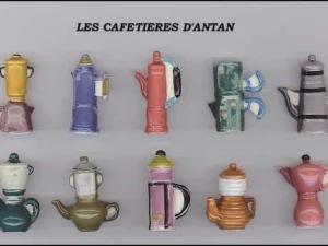 SERIE COMPLETE DE FEVES LES CAFETIERES D'ANTAN