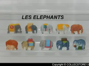 SERIE COMPLETE DE FEVES LES ELEPHANTS 2020