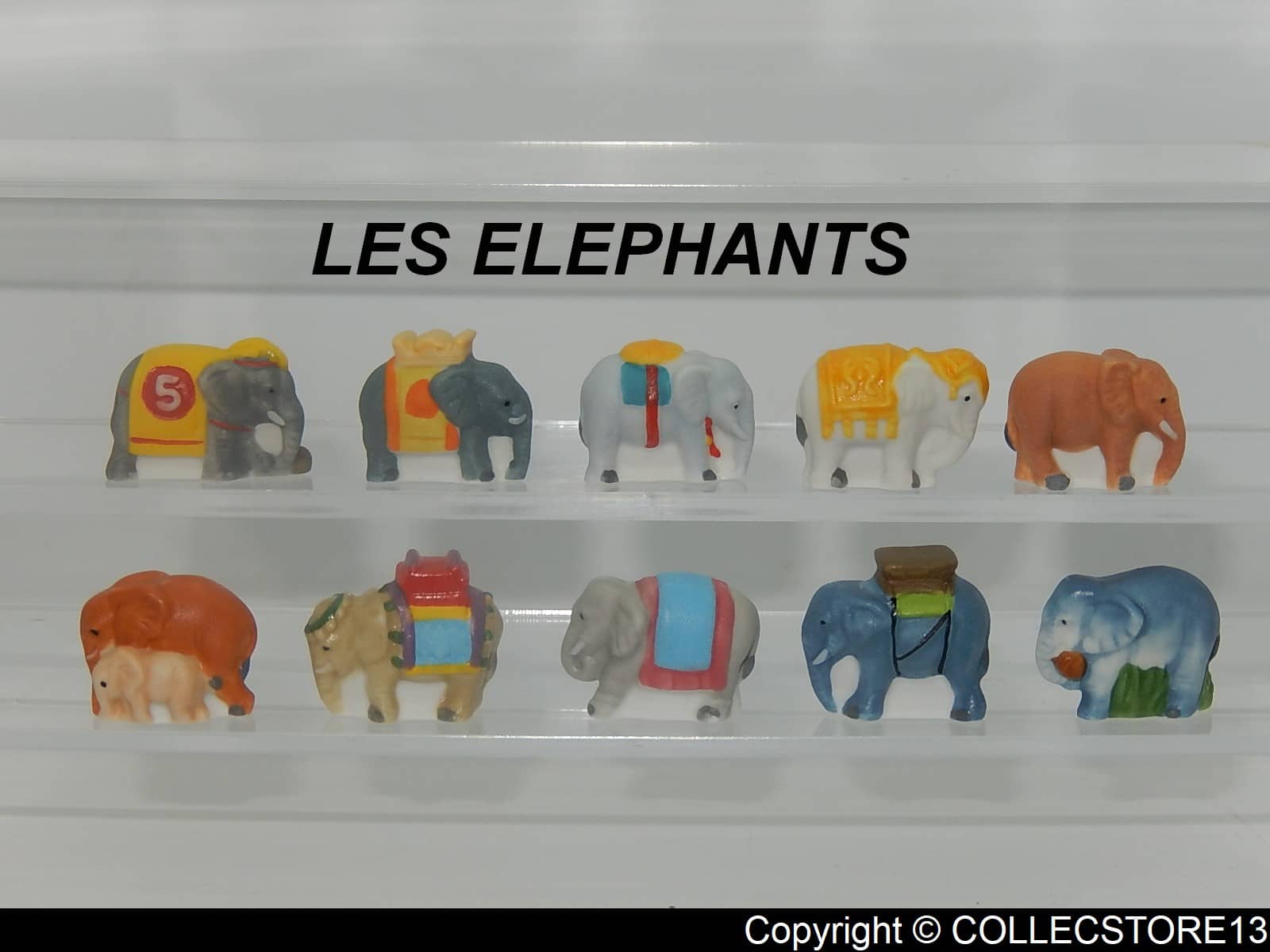 SERIE COMPLETE DE FEVES LES ELEPHANTS    2020 