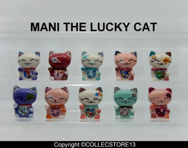 SERIE COMPLETE DE FEVES MANI LUCKY CAT 2020