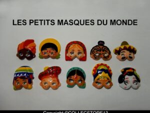 SERIE COMPLETE DES FEVES LES PETITS MASQUES DU MONDE 2020
