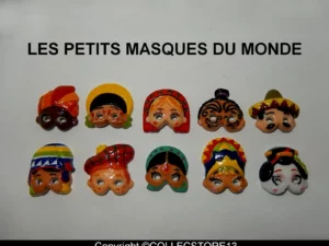 SERIE COMPLETE DES FEVES LES PETITS MASQUES DU MONDE 2020