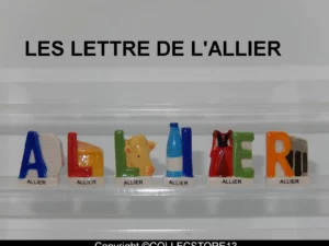 SERIE COMPLETE DE FEVES L'ALLIER - LES LETTRES