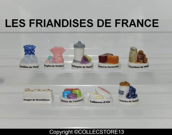 SERIE COMPLETE DE FEVES LES FRIANDISES DE FRANCE