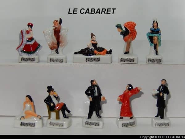 SERIE COMPLETE DE FEVES LE CABARET - FRENCH CAN CAN