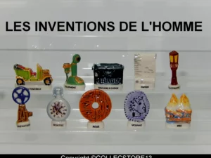 SERIE COMPLETE DE FEVES LES INVENTIONS DE L'HOMME