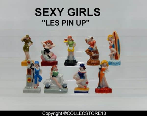 SERIE COMPLETE DE FEVES SEXY GIRLS - LES PIN UP