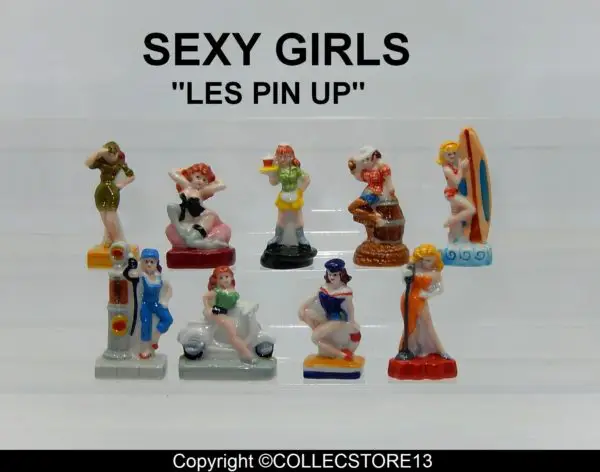 SERIE COMPLETE DE FEVES SEXY GIRLS - LES PIN UP