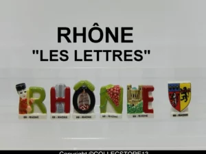 SERIE COMPLETE DE FEVES LE RHÔNES - LES LETTRES