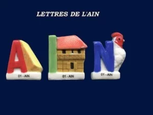 SERIE COMPLETE DE FEVES L'AIN - LES LETTRES