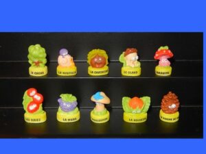 SERIE COMPLETE DE FEVES LES COQUINS DE LA FORET