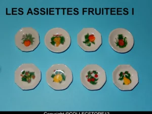 SERIE COMPLETE DE FEVES LES ASSIETTES FRUITEES 1