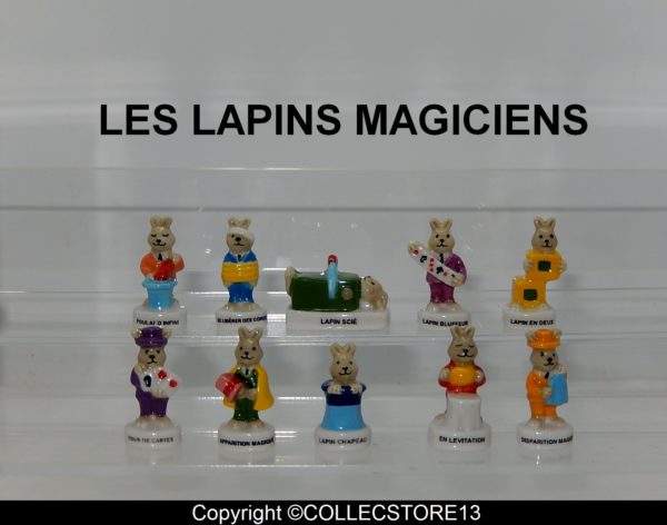 SERIE COMPLETE DE FEVES LES LAPINS MAGICIENS 2021