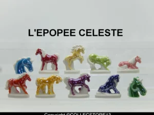 SERIE COMPLETE DE FEVES EPOPEE CELESTE 2021 -CHEVAUX -LICORNES