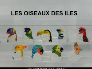 SERIE COMPLETE DE FEVES LES OISEAUX DES ILES 2021