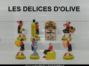 SERIE COMPLETE DE FEVES LES DELICES D'OLIVE 2021 -POPEYE