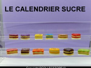 BOITE DE  100 FEVES LE CALENDRIER SUCRE - GATEAUX
