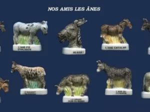 SERIE COMPLETE DE FEVES NOS AMIS LES ANES