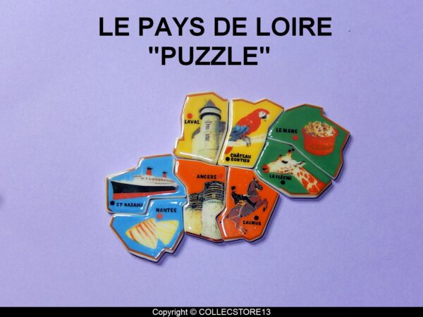 SERIE COMPLETE DE FEVES LE PAYS DE LOIRE -PUZZLE