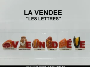 SERIE COMPLETE DE FEVES LA VENDEE - LES LETTRES