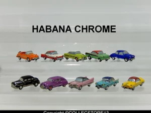 SERIE COMPLETE DE FEVES HABANA CHROMES- LES VOITURES CUBAINE -FILET PLATINE