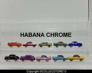 SERIE COMPLETE DE FEVES HABANA CHROMES- LES VOITURES CUBAINE -FILET PLATINE