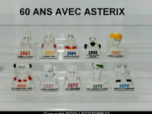 BOITE DE 100 FEVES 60 ANS AVEC ASTERIX - SANS INSCRIPTION AU DOS