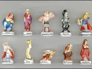 SERIE COMPLETE DE FEVES ASTERIX AUX JEUX - 10 SUJETS