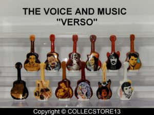 SERIE COMPLETE DE FEVES THE VOICES AND MUSIC -GUITARES