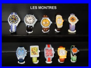 SERIE COMPLETE DE FEVES LES MONTRES-FILET OR ET PLATINE