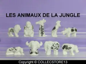 SERIE COMPLETE DE FEVES LES ANIMAUX DE LA JUNGLE 2022