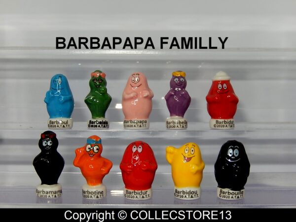 SERIE COMPLETE DE FEVES BARBAPAPA FAMILLY