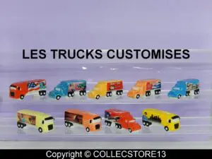SERIE COMPLETE DE FEVES LES TRUCKS CUSTOMISES -CAMIONS AMERICAINS