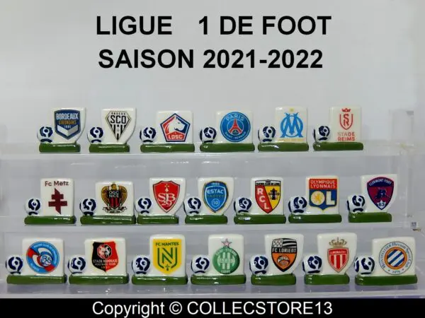 SERIE COMPLETE DE FEVES LA LIGUE 1 DE FOOTBAL SAISON 2021-2022