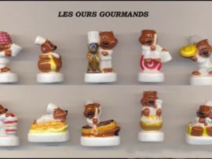 SERIE COMPLETE DE FEVES LES OURS GOURMANDS