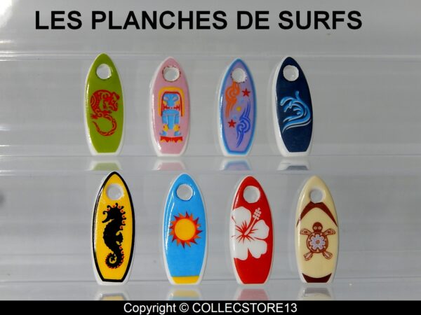 SERIE COMPLETE DE FEVES LES PLANCHES DE SURFS 2023