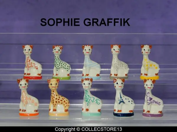 SERIE COMPLETE DE FEVES SOPHIE GRAFFIK 2023-SOPHIE LA GIRAPHE