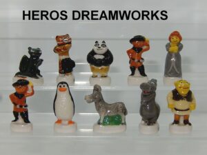 BOITE DE 100 FEVES LES HEROS DREAMWORKS