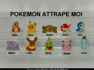 BOITE DE 100 FEVES POKEMONS ATTRAPE MOI + 100 COURONNES POKEMONS